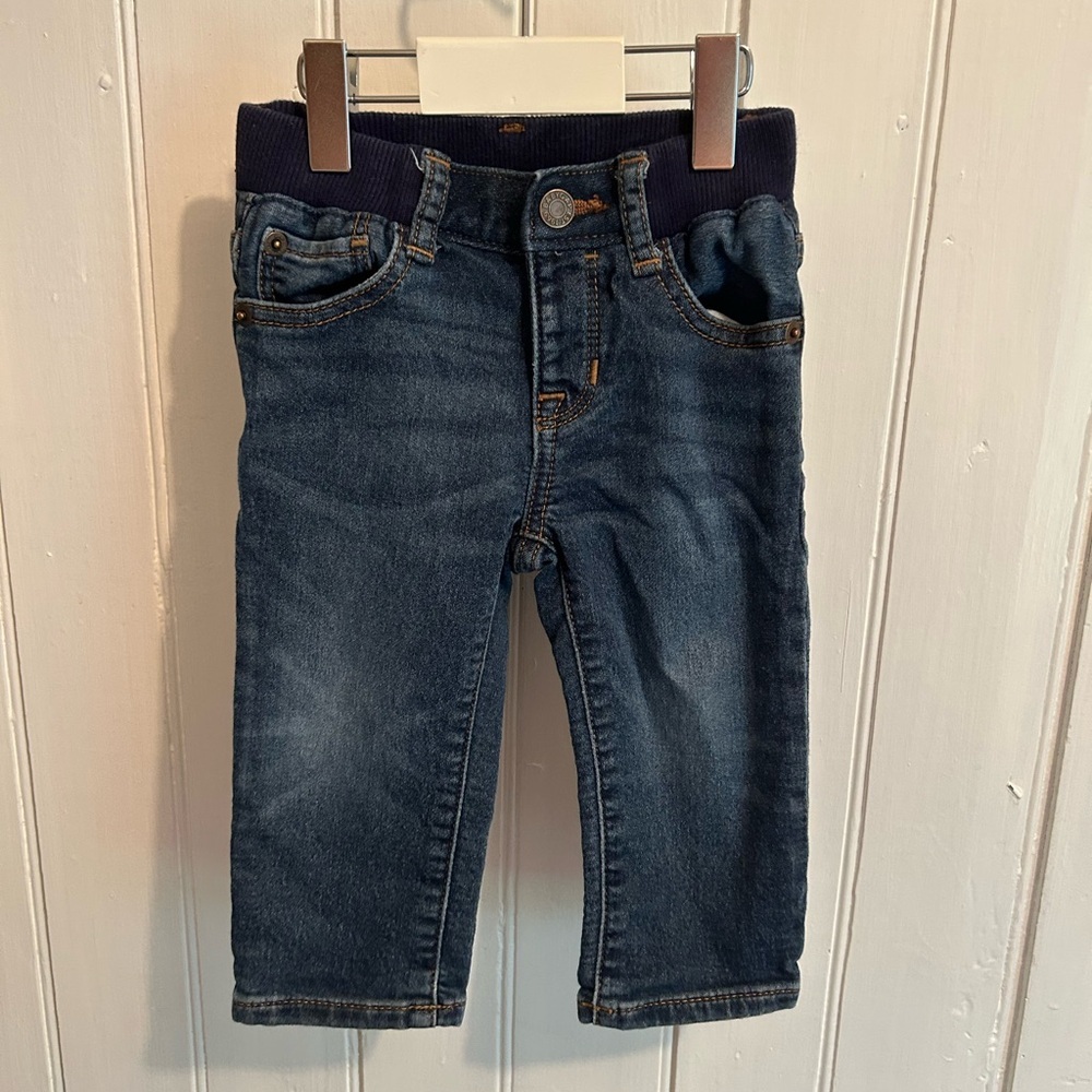 Gap 12/18m dark wash straight leg jeans